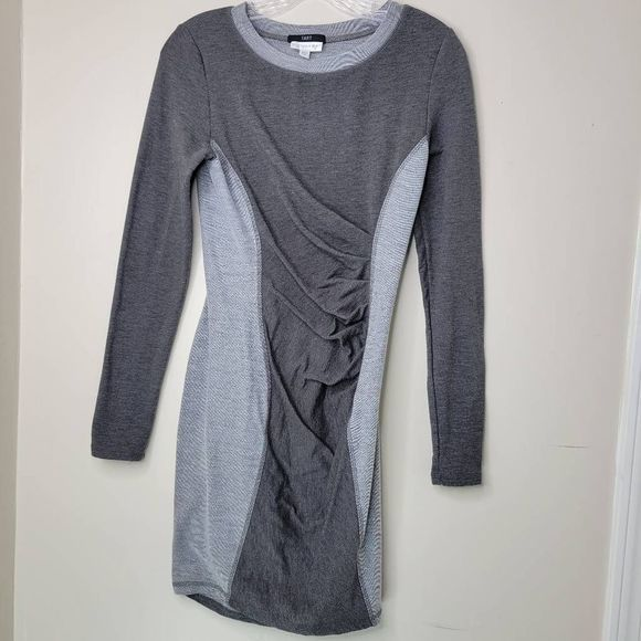 Tart X Pea in the Pod Bodycon Dress Small Gray Knit‎ Long Sleeve Maternity - Picture 1 of 9